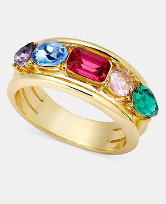 On 34th Multicolor Crystal Band Ring, Macy's Exclusive - Macy's | Macy's