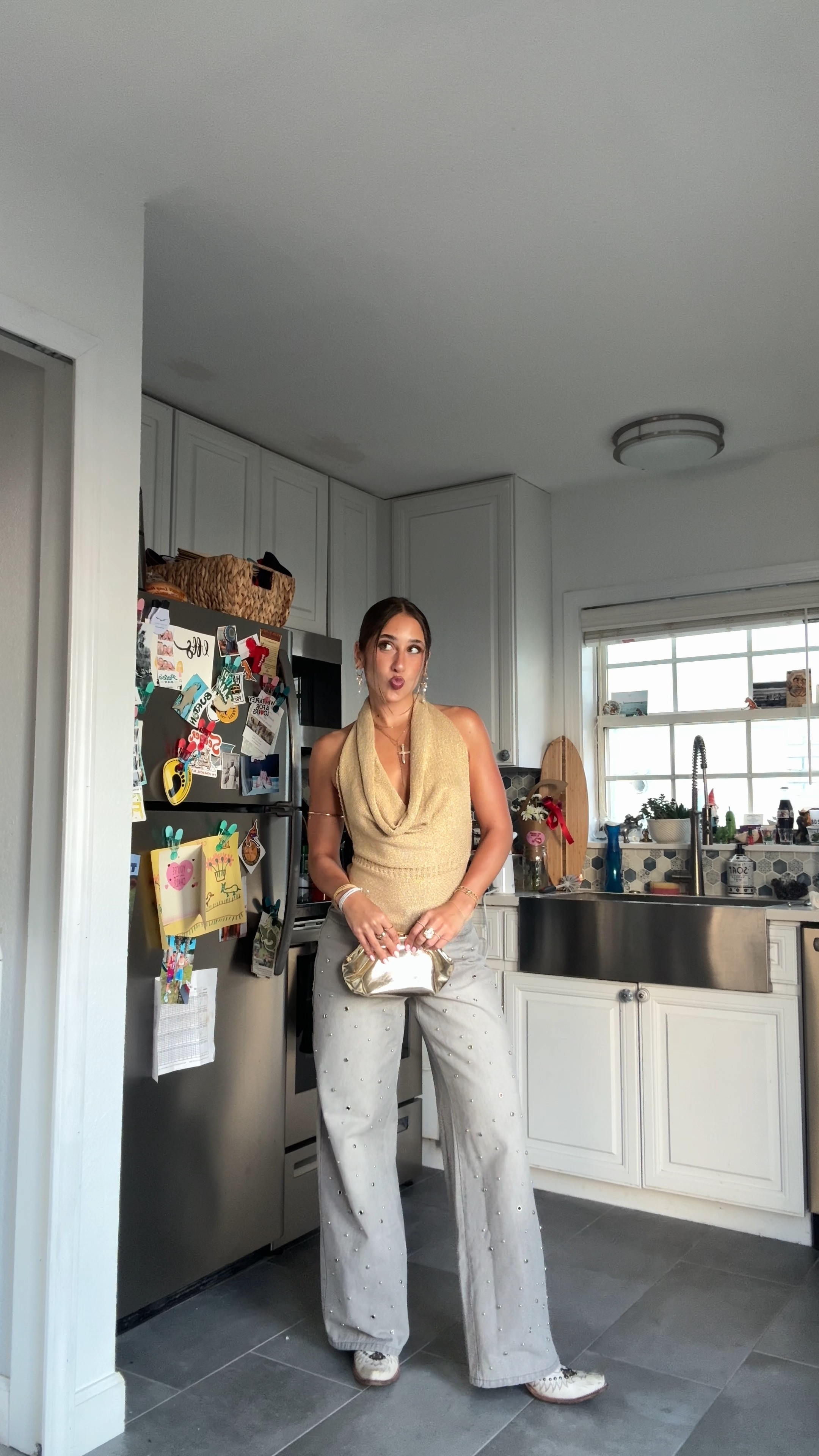 a metallic moment ! 

#LTKootd