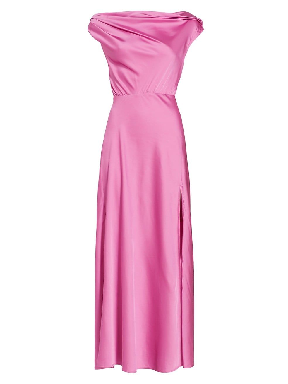 Monroe Satin Off-The-Shoulder Maxi Dress | Saks Fifth Avenue