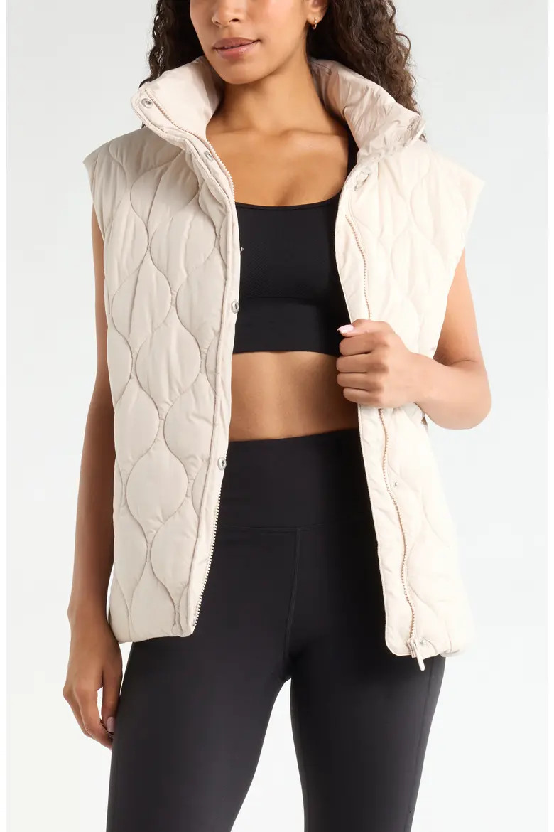 Skyline Belted Puffer Vest (Women) | Nordstrom | Nordstrom