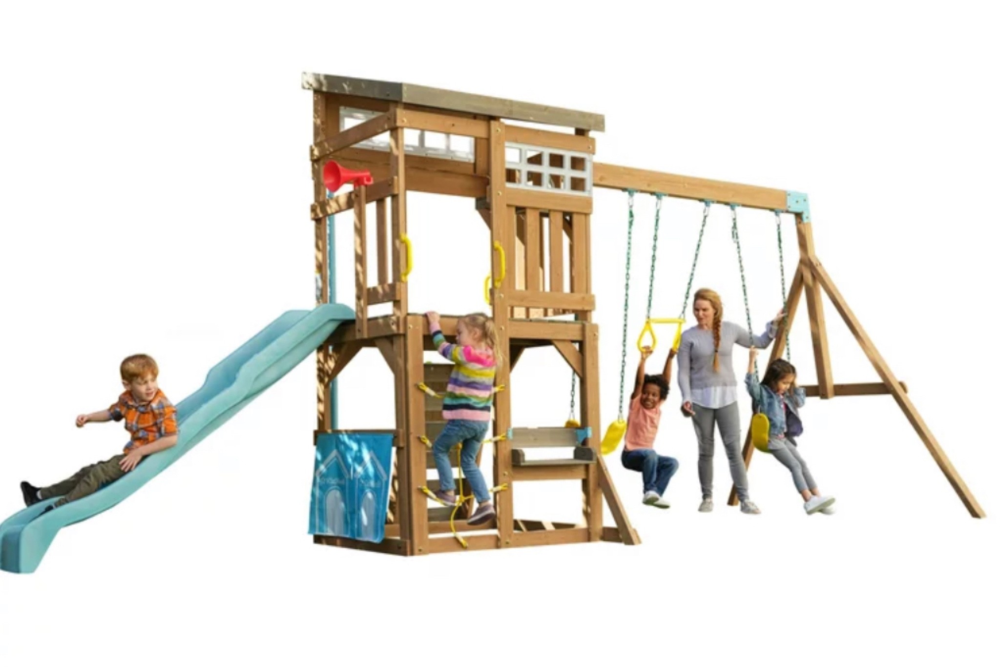 Our new swingset from Walmart! It’s great quality and the girls love it! Kidkraft, swingset, play set 

#LTKfamily #LTKkids