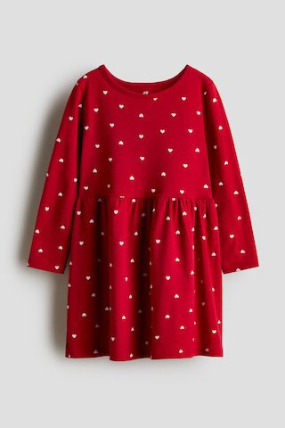 H & M - Printed Cotton Dress - Red | H&M (US + CA)