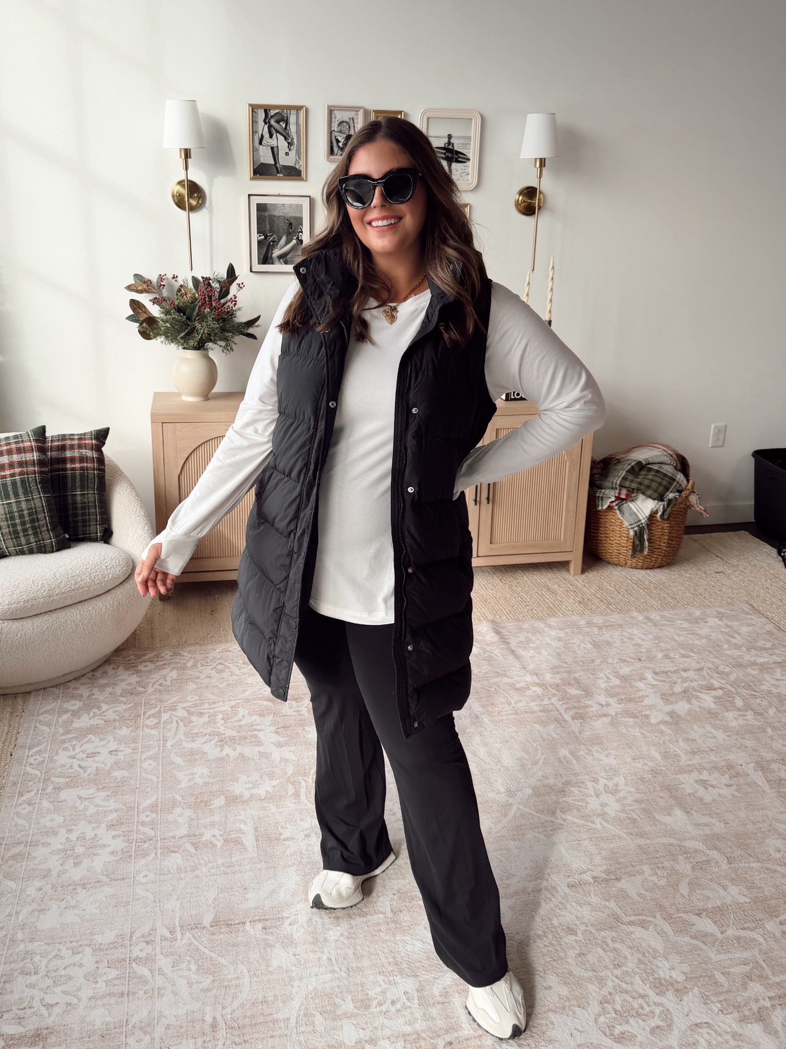 Wearing size XXL in vest & long sleeve, XL in pants 

#LTKmomlife #LTKootd #LTKMidsize