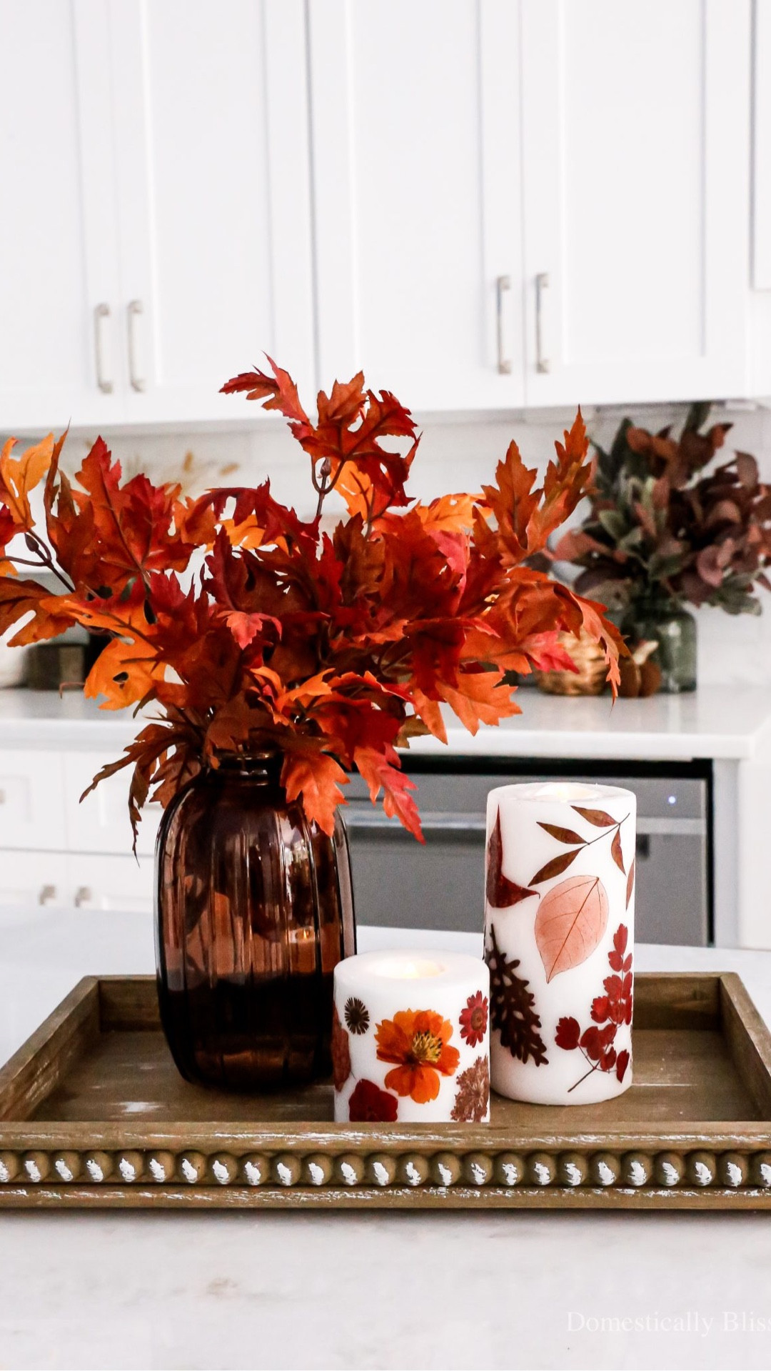 How to create DIY Pressed Leaves and Flower Fall Candles with pressed leaves and fall flowers on pillar candles with my flameless candle hack to create decorative flameless candles for fun fall decor.

See details:
https://domesticallyblissful.com/diy-pressed-leaves-and-flower-fall-candles/

🔗 Join our newsletter: https://domesticallyblissful.com/newsletter/ 

#LTKStyleTip #LTKHome #LTKSeasonal