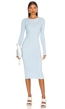 The Line by K Adbiel Dress in Powder Blue from Revolve.com | Revolve Clothing (Global)