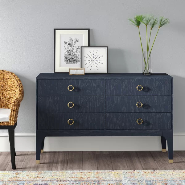 Castine 6 Drawer Double Dresser | Wayfair North America