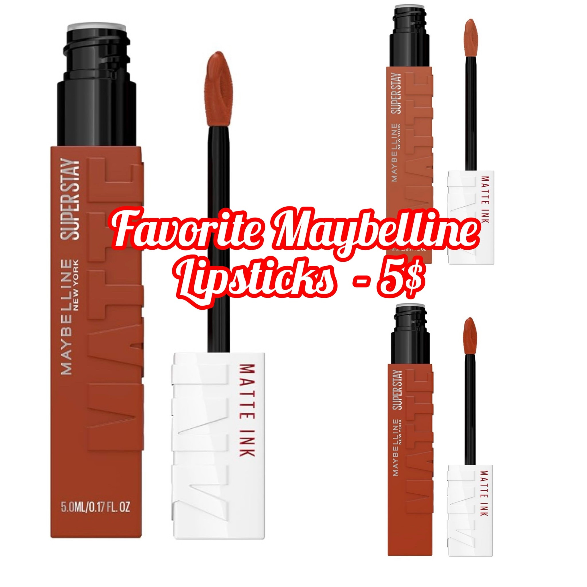 Tagging some of my favorite maybelline lip shades in brown!  They are just for 5$ on amazon 

#LTKBeauty #LTKSeasonal #LTKStyleTip