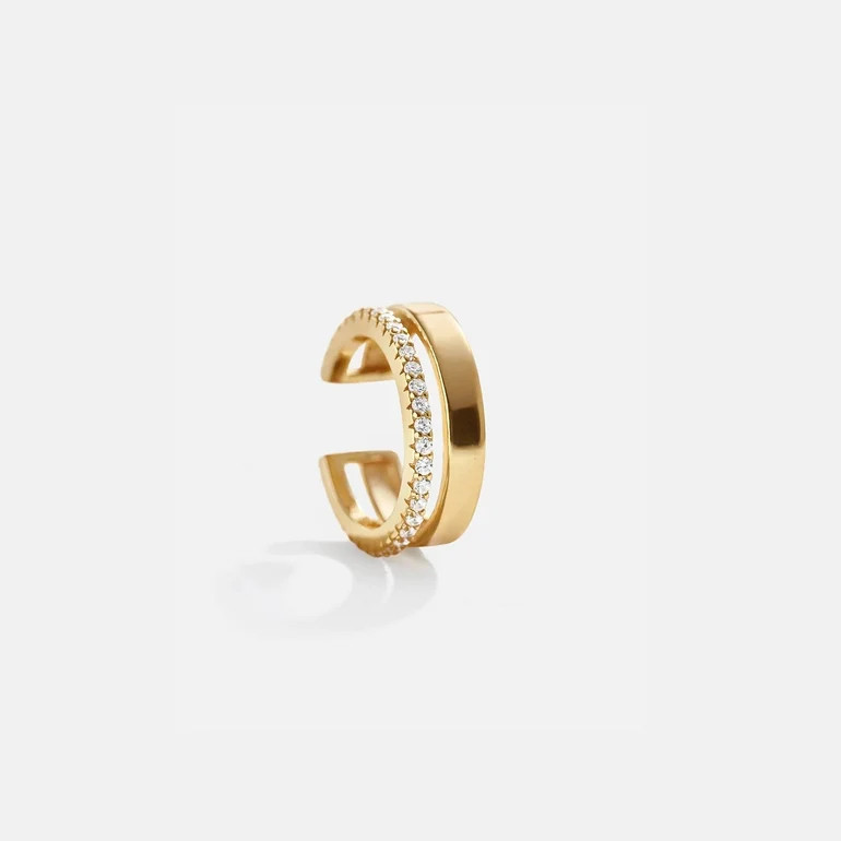 Emely 14K Gold Ear Cuff - Gold | BaubleBar