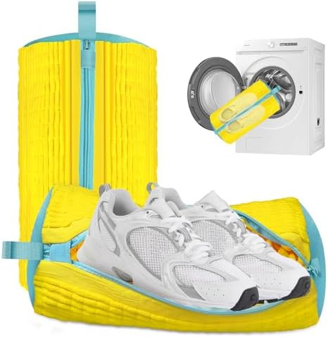 XQXA Shoe Washing Machine Bag 2-Pack - Reusable Shoe Washing Bag with Hidden Zipper, Machine Wash... | Amazon (US)