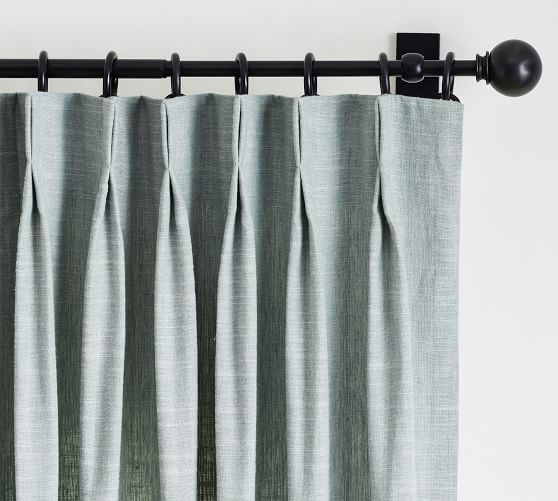 Emery Linen Pinch Pleat Curtain | Pottery Barn (US)