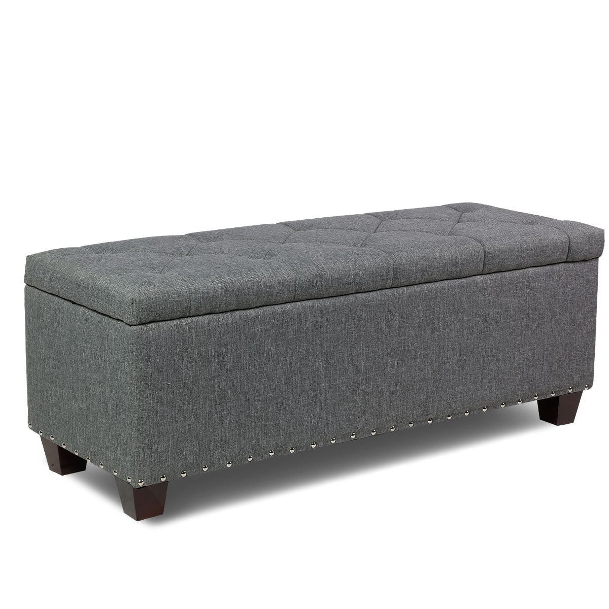 Magshion Rectangular Storage Ottoman Bench Tufted Footrest Lift Top Pouffe Ottoman, Coffee Table,... | Walmart (US)