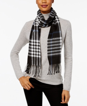 Cejon Tartan Plaid Fringe Scarf | Macys (US)