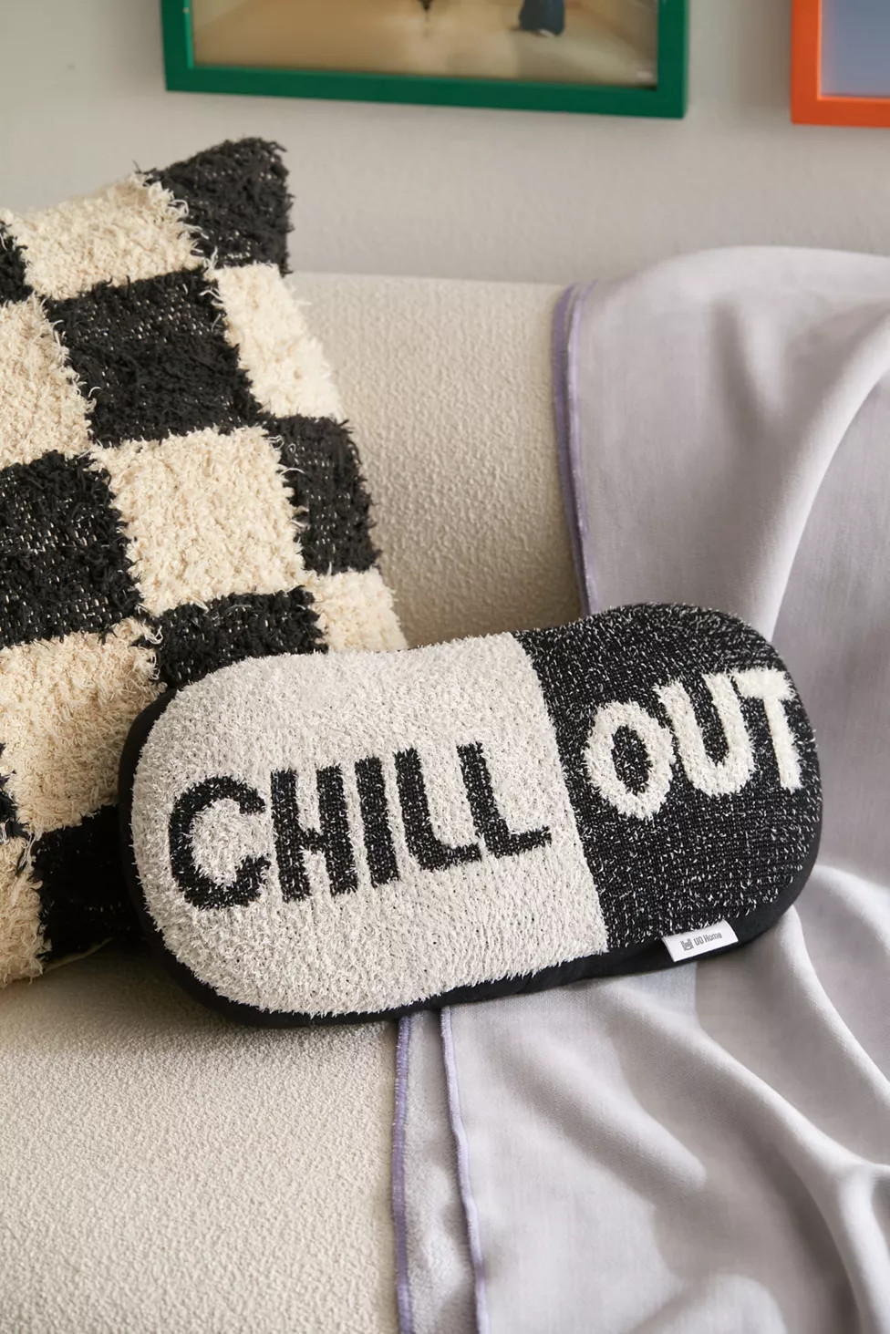 Chill Pill Shaped Throw Pillow | Urban Outfitters (US and RoW)