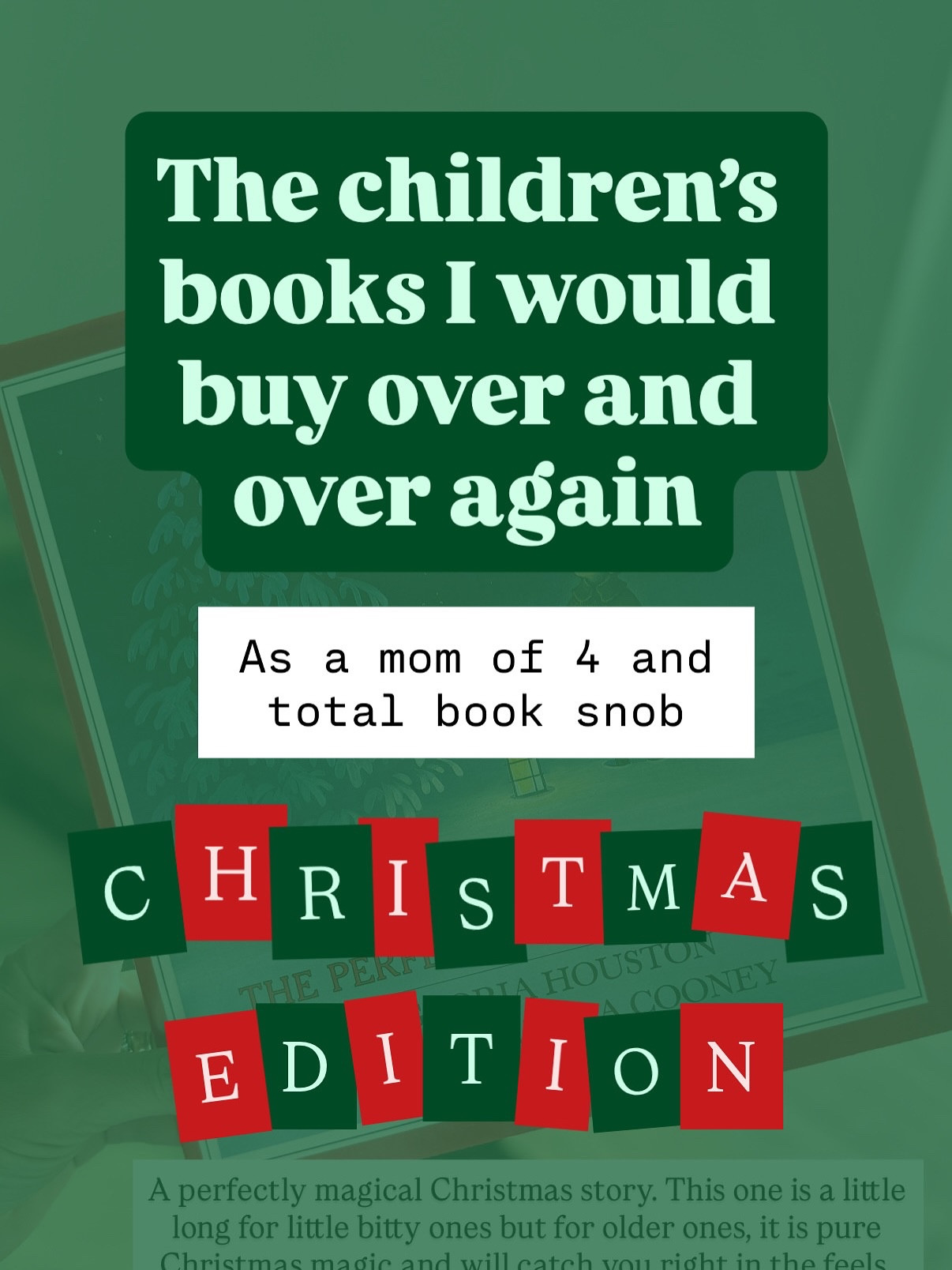 Children’s books are my love language and these are my all time favorite holiday themed children’s books that you might not have heard of. I saved my two favorites for last.

#LTKHoliday #LTKKids #LTKSeasonal