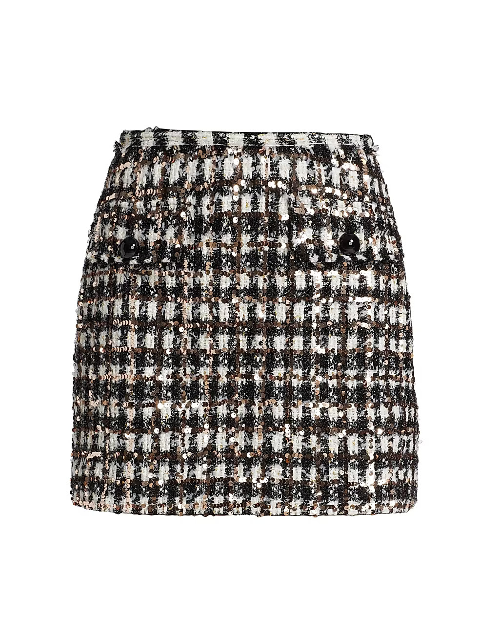 Monte Carlo Sequined Tweed Miniskirt | Saks Fifth Avenue