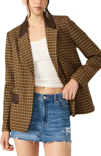 Steve Madden Plaid Boyfriend Blazer | Nordstromrack | Nordstrom Rack