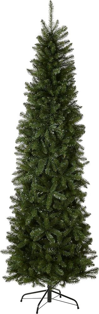 National Tree Company Artificial Slim Christmas Tree, Green, Kingswood Fir, Includes Stand, 7 Fee... | Amazon (US)