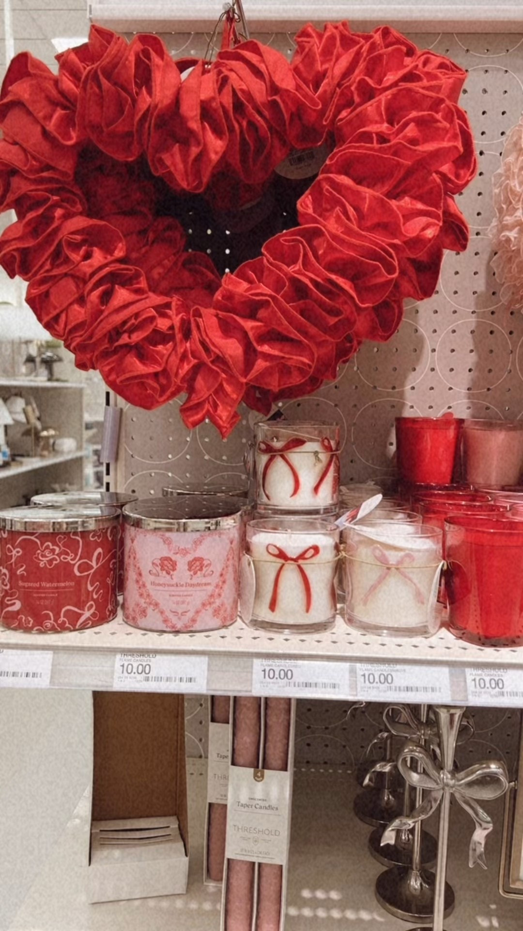 // Valentine’s Day home decor // heart wreath // heart bowl fillers // Valentine’s Day candles // picture frames // taper candles // candle holders // 

#LTKHome #LTKFindsUnder50 #LTKSeasonal