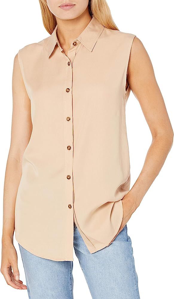 Women's Allie Sleeveless Button Front Shirt | Amazon (US)