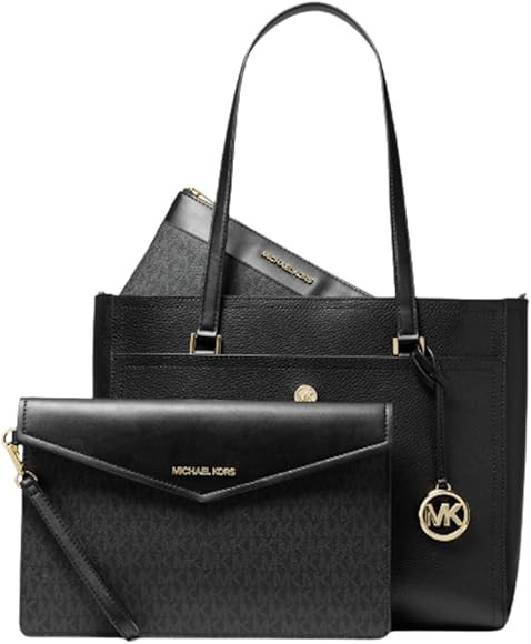 Michael Kors MICHAEL Michael Kors Maisie Large Pebbled Leather 3-IN-1 Tote Bag bundled Purse Hook | Amazon (US)