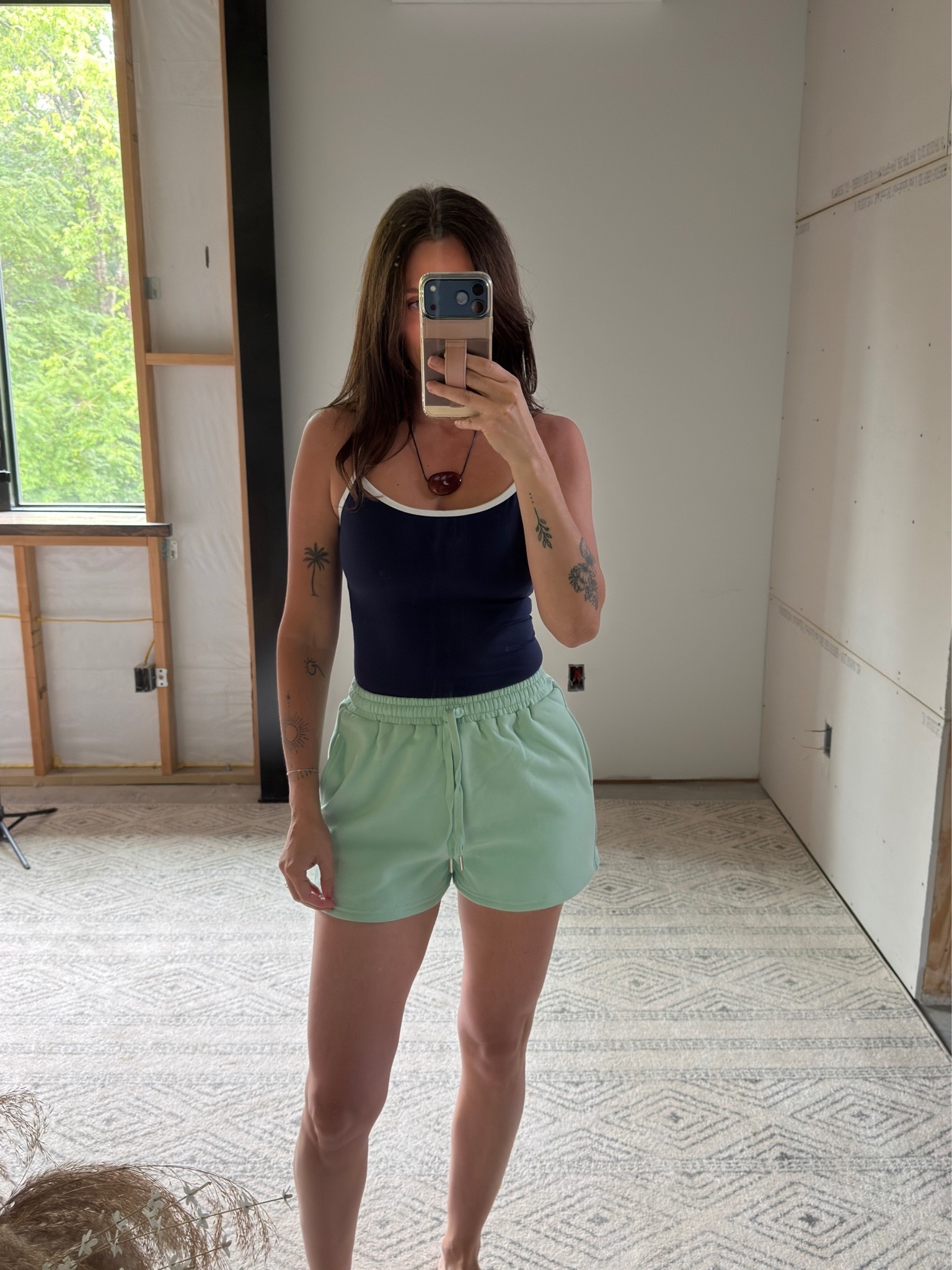 Wearing medium shorts and small padded cami top

#LTKootd #LTKSaleAlert