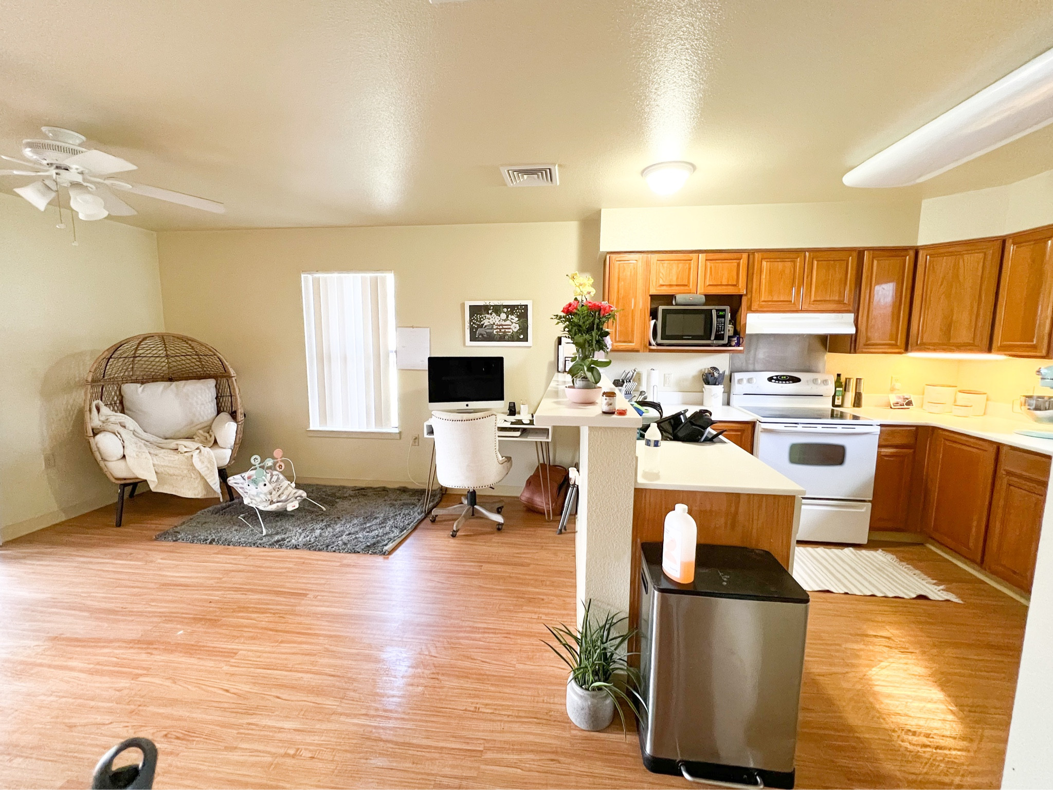 Military housing kitchen turned into office. #walmart #militaryhousing #kitchen #target

#LTKfamily #LTKFind #LTKhome