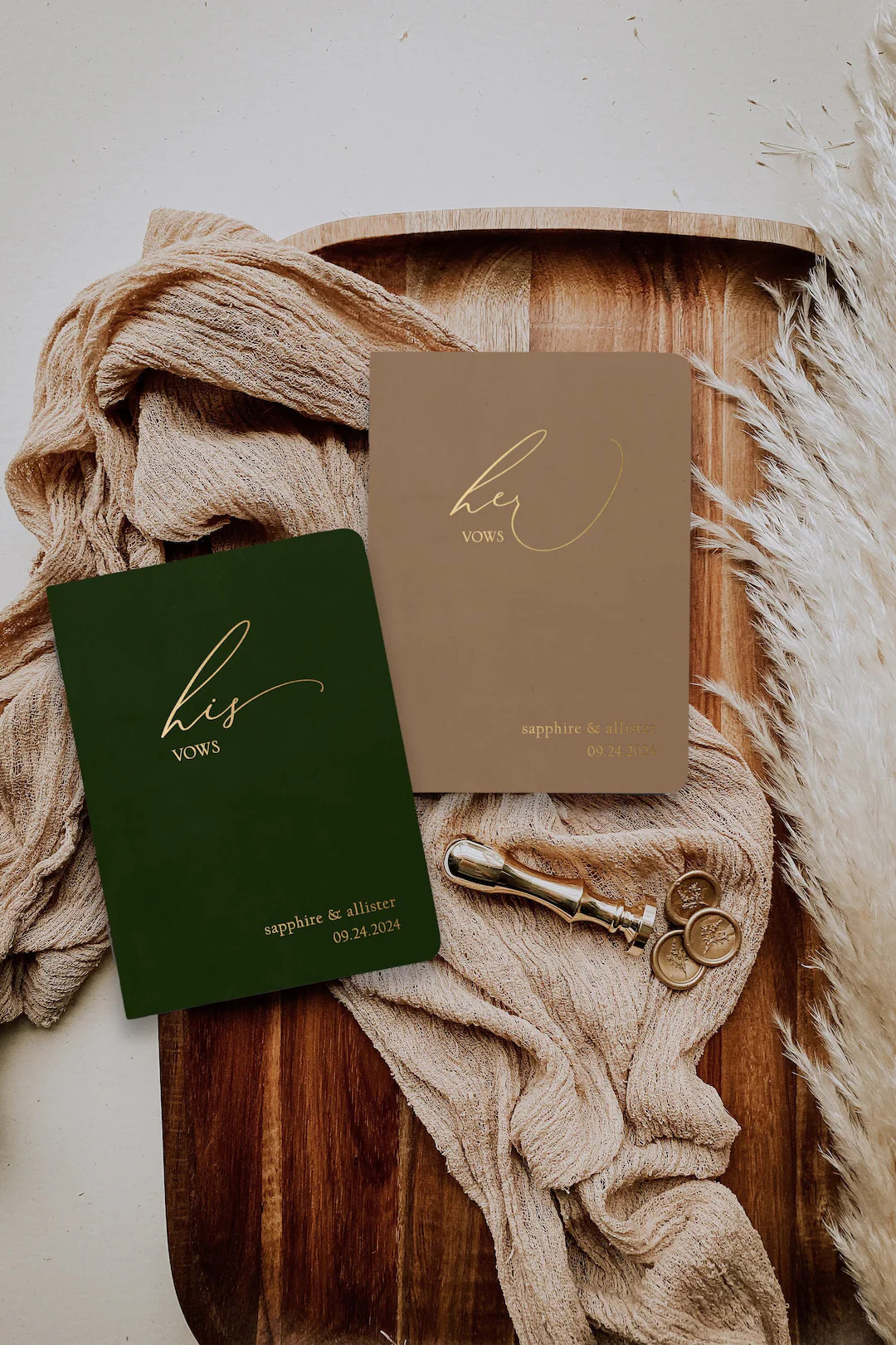 Wedding Vow Books, Custom Wedding Vow Book, Personalized Gift for Bride and Groom, Marriage Vow R... | Etsy (US)