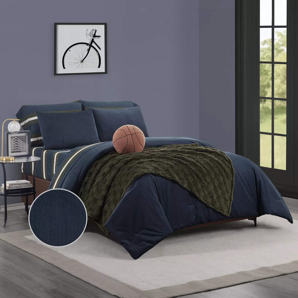 Teen Corduroy Comforter Set Blue - Makers Collective | Target