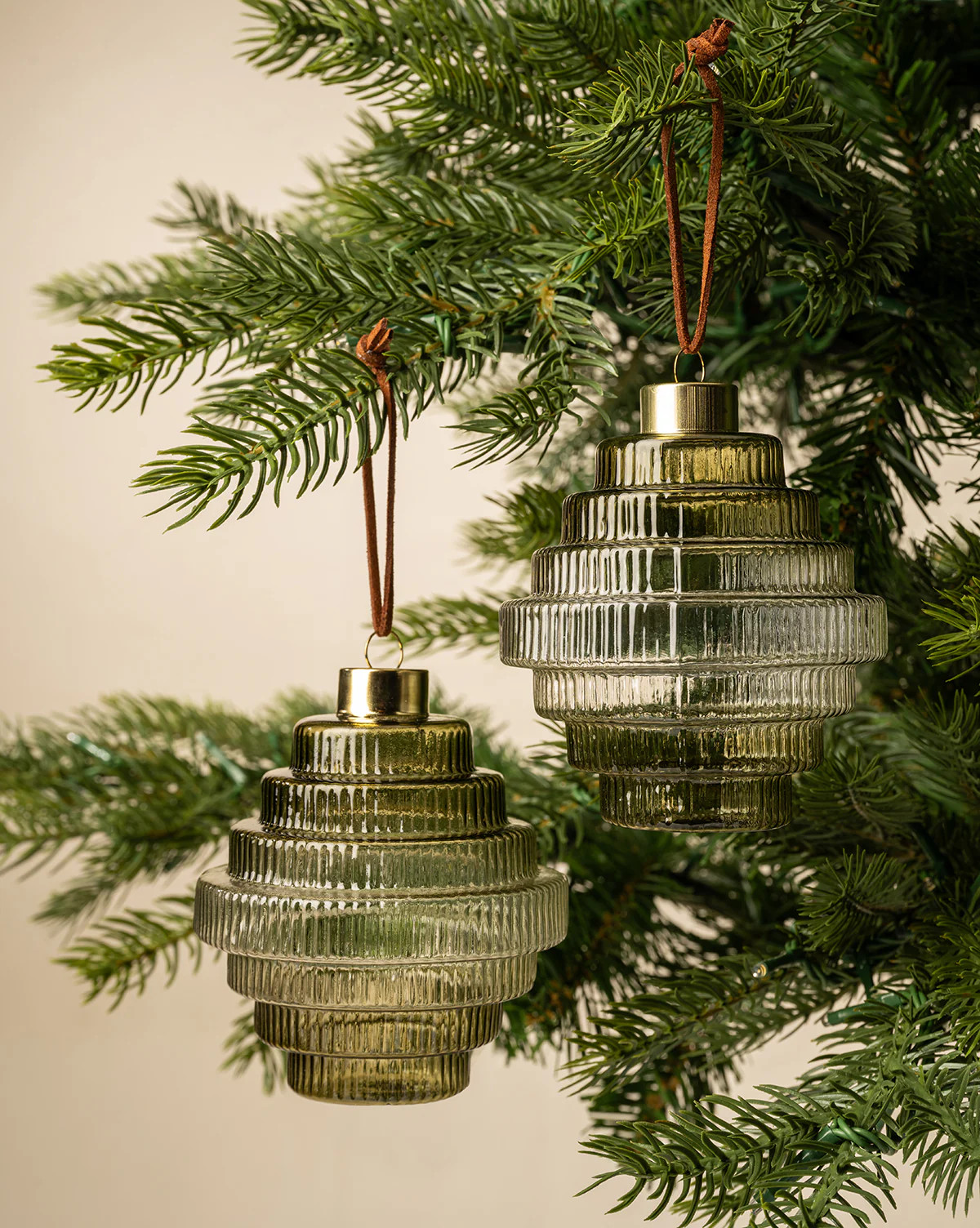 Rosemary Green Glass Ornaments (Set of 2) | McGee & Co. (US)