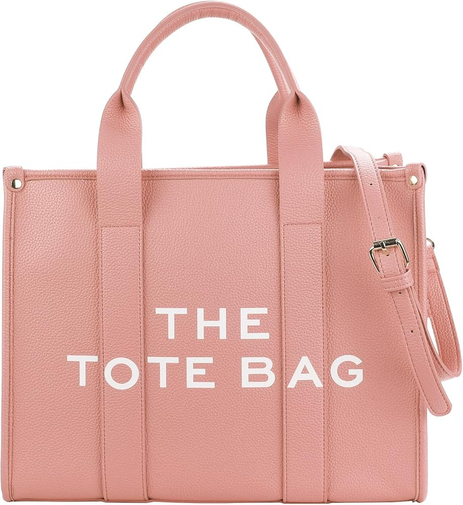 The Leather Tote Bag For Women, Womens Tote Bags with zipper,Can shoulder/crossbody,Handbag | Amazon (US)