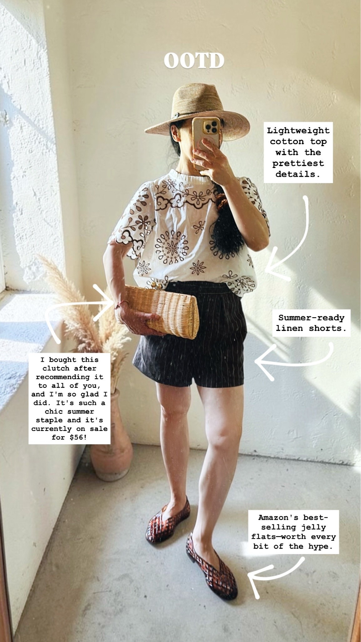 Wearing shoes size 6(very roomy), wearing shorts in XS, top in S

#LTKootd