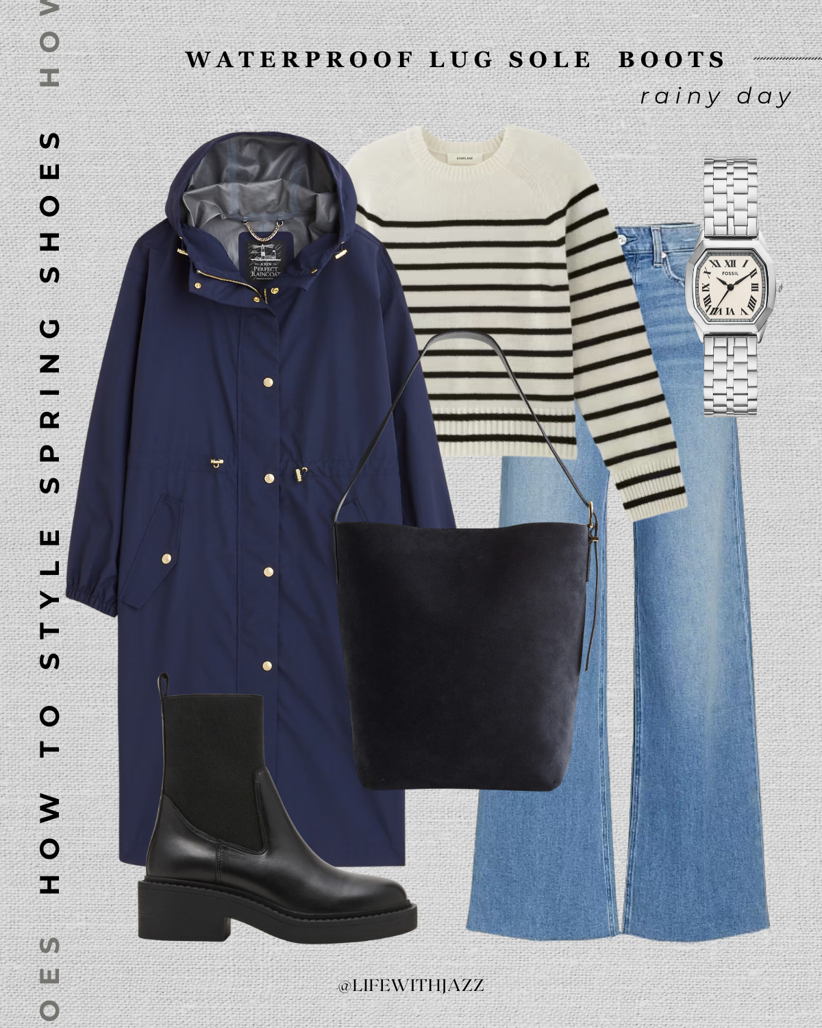  Spring outfit with lug sole waterproof boots 

 

#LTKootd