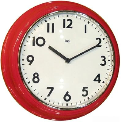 BAI School Wall Clock, Red | Amazon (US)