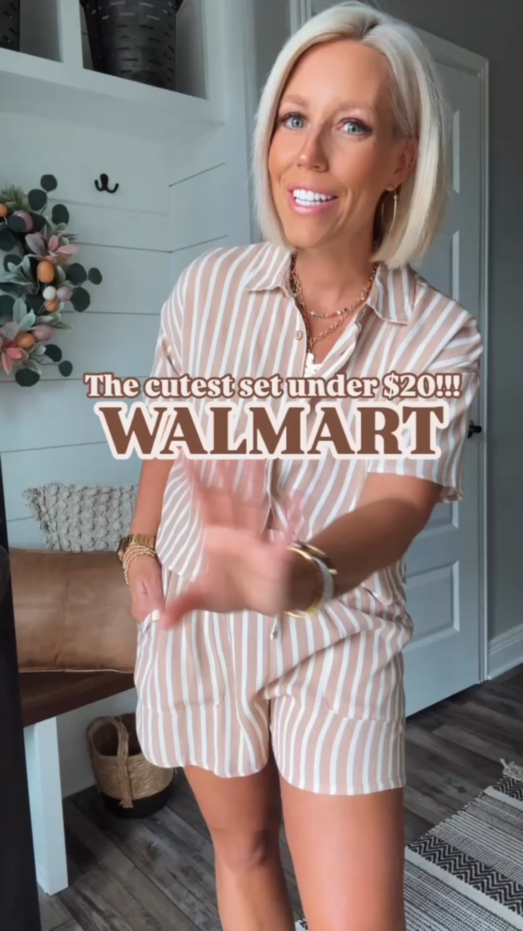 I can’t believe how cute this $20 set is!!!! The material is super lightweight and great styled as separates too!!!!! This would make a great swimsuit coverup as well!!!
⬇️⬇️⬇️
Set size small
Jeans size 4 (lots of stretch)
Tee size small
Jacket size small
Sneakers TTS
Sandals run small - sized up 


#LTKWatchNow 

#LTKStyleTip #LTKFindsUnder50