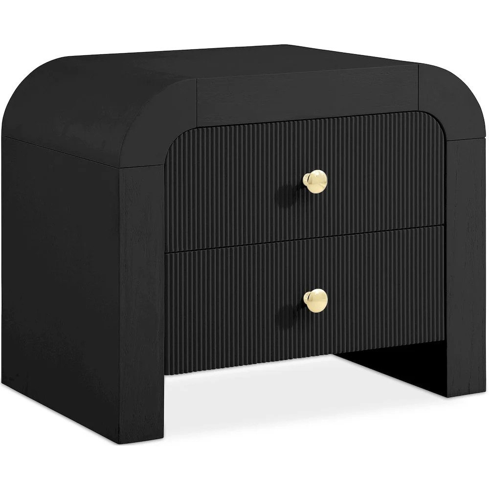 Meridian Furniture Artisto Black Night Stand - Walmart.com | Walmart (US)