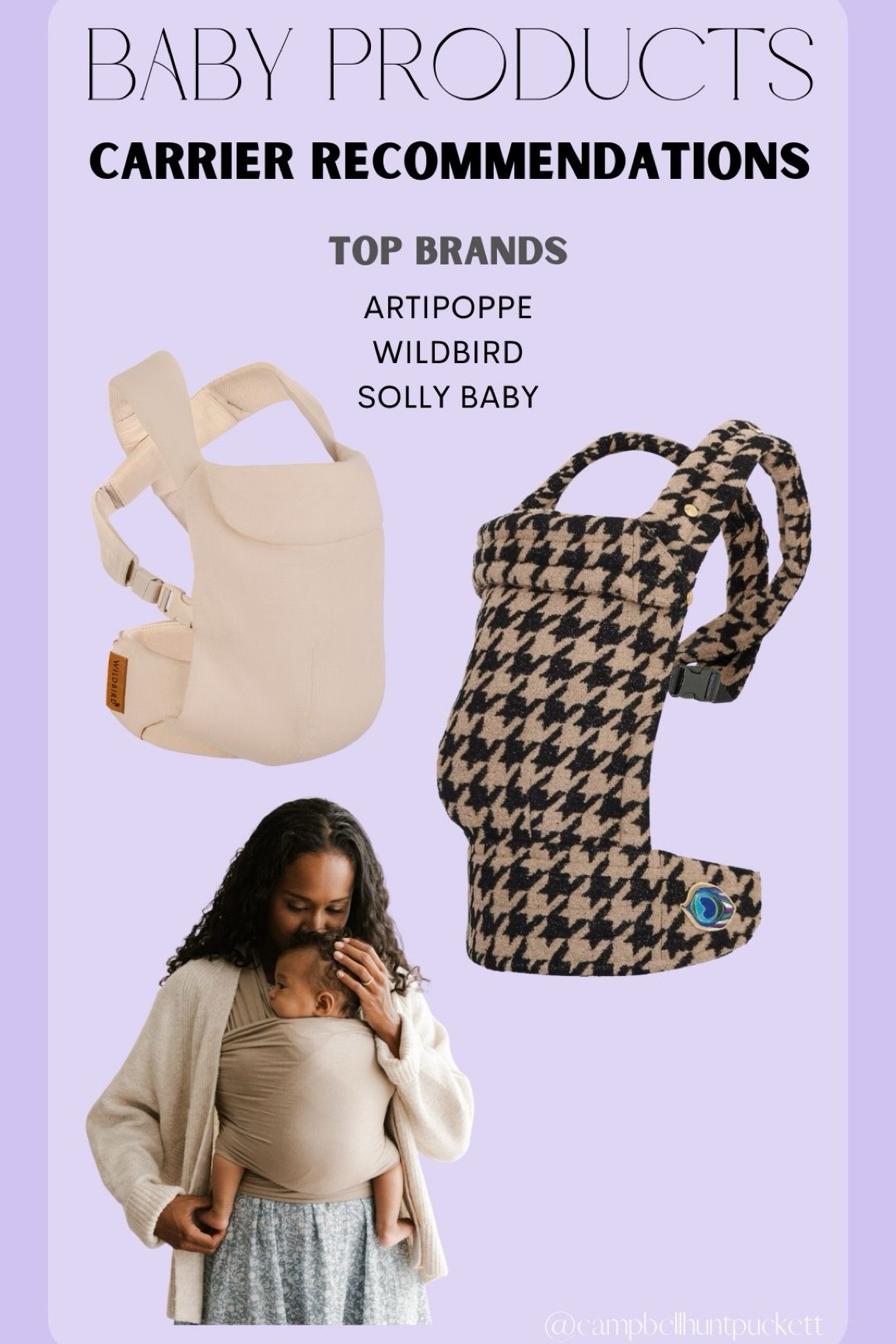 Baby carrier products from my babylist registry artipoppe wildbird solly baby