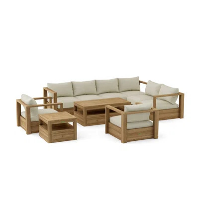 Wicker 7 - Person Outdoor Seating Group with Cushions | Wayfair North America
