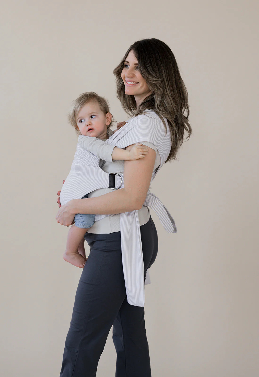 Simple Wrap | Oatmeal Stripe - Final Sale | Lalabu
