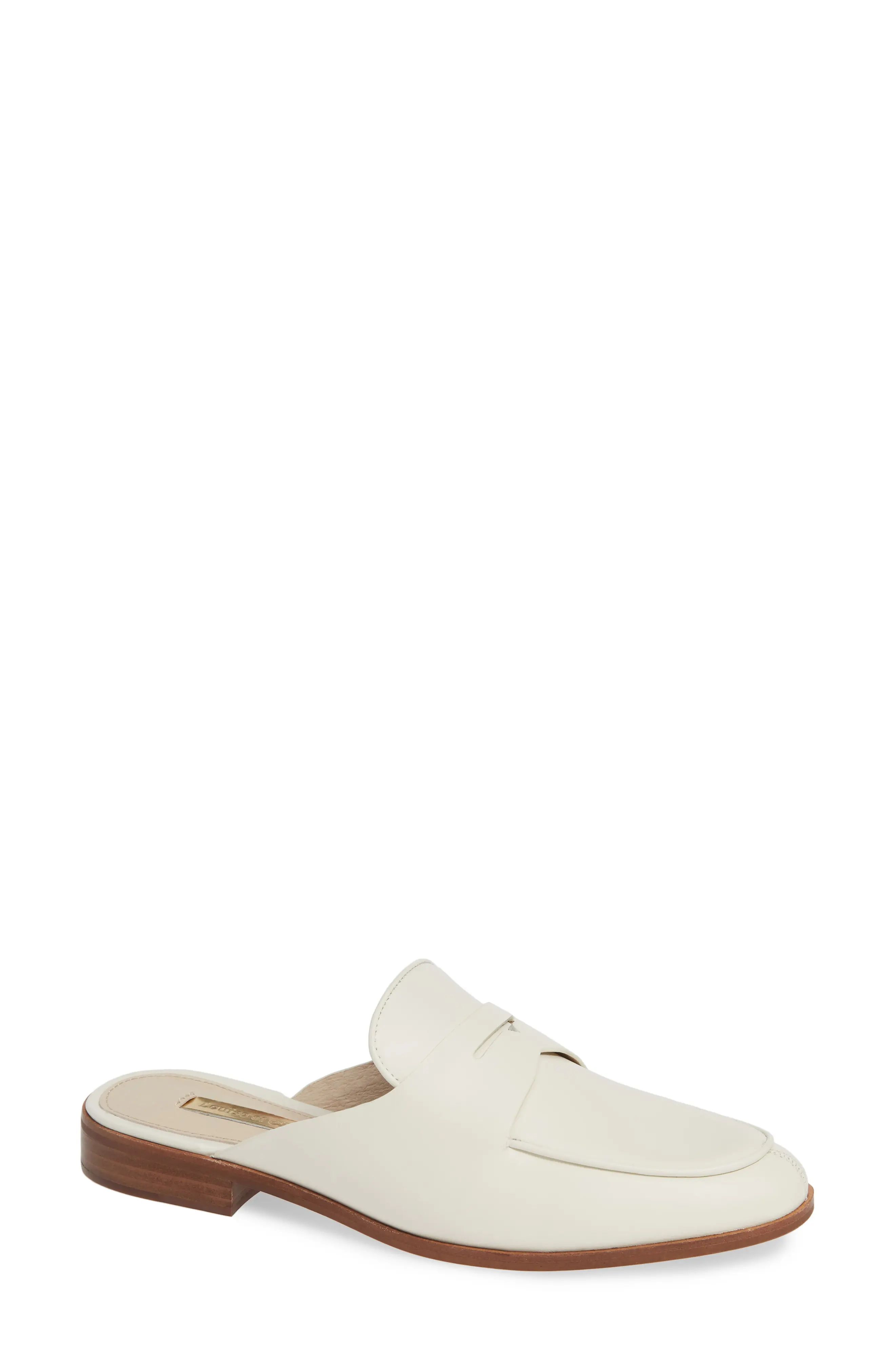 Women's Louise Et Cie Dugan Flat Loafer Mule, Size 5 M - White | Nordstrom