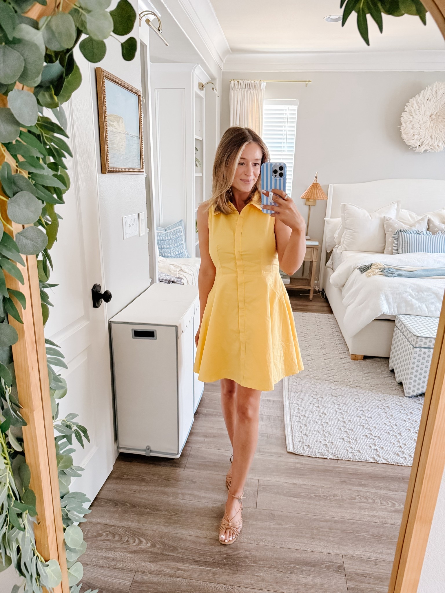 Butter yellow or sunflower yellow collared  dress. Perfect summer dress for vacation or daily wear. 

#LTKStyleTip