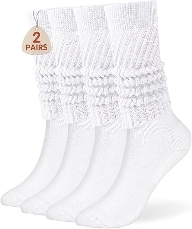 Buauty Women's Slouch Socks, Soft Extra Long Scrunch Knee High Sock fall Winter Knit Slouchy Thig... | Amazon (US)