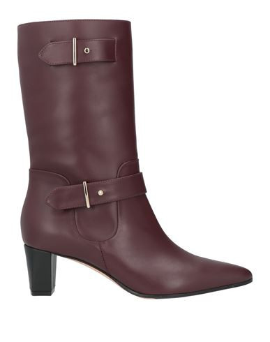 Bally Woman Ankle boots Burgundy Size 9.5 Calfskin | YOOX (US)