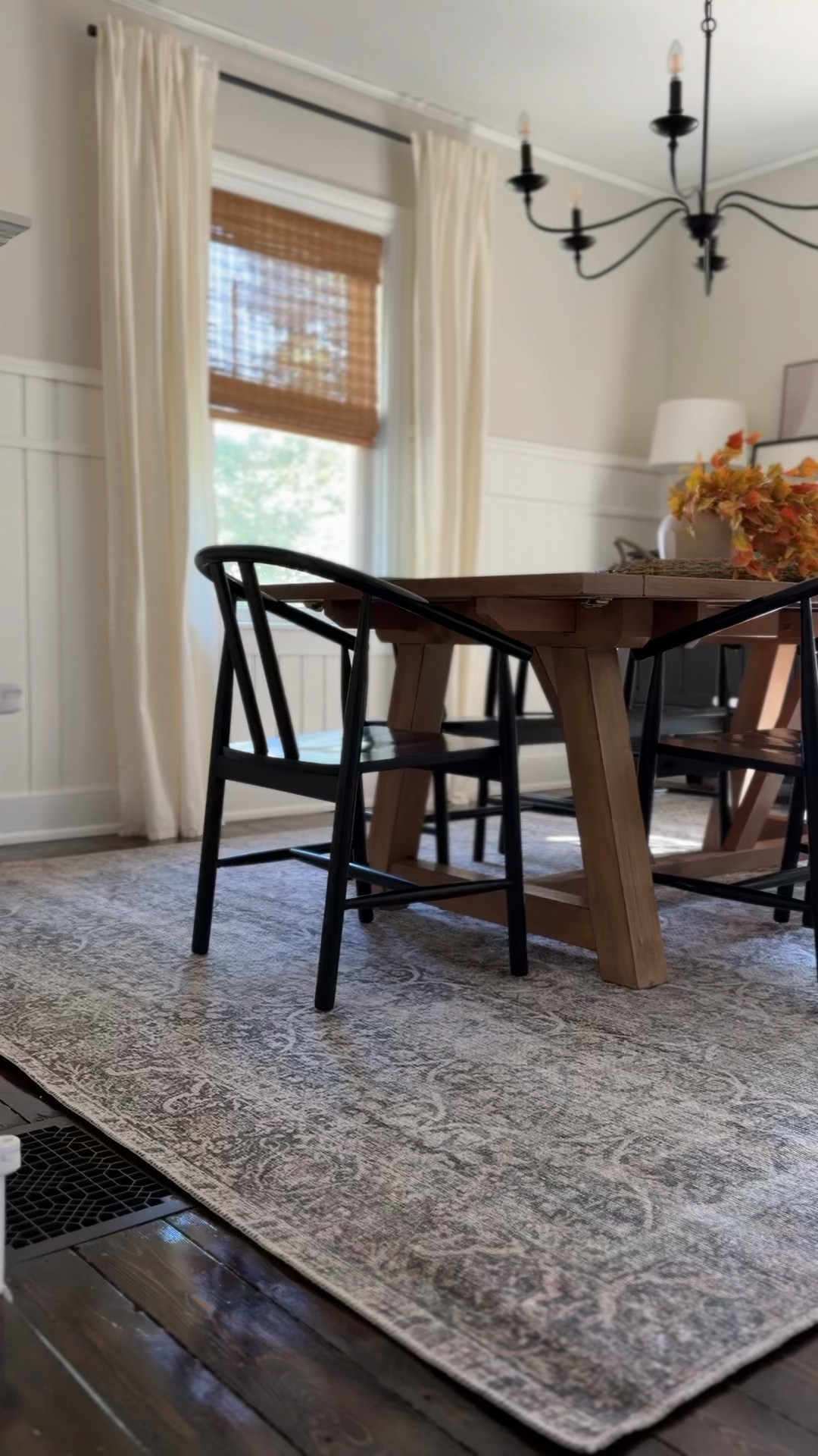 Washable dining room area rug. Fall dining room.

#LTKHome #LTKSeasonal