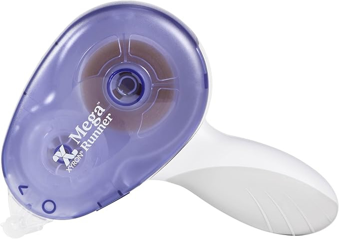 Xyron Mega Runner, Permanent Adhesive Tape Dispenser, Refillable, 1/2" x 100', Tape Runner, Perfe... | Amazon (US)