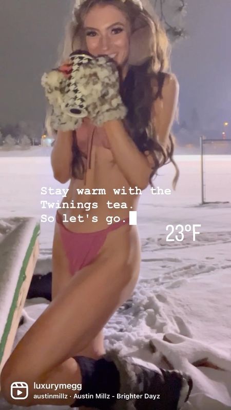 Bikini in the snow 

I won a giveaway for @twiningsusa Tea 🫖 and decided to put it to the test outside! 10/10 for the 🍋 Ginger Probiotic Tea 

#kendalljenner Instagram inspo 👙☕️
Bikini is Sand & Shore from #targetstyle 

LuxuryMegg | Megan Quist | Target Style | Bikini in the snow | Amazon fashion | Bikini inspo | Cheeky Bikini | MN Winter | Cozy Tea | Winter style | Pinterest Looks | ShopLTK | grwm | How to style | high waisted bikini | vacation looks | transitional fall looks | Pinterest photo ideas | Clean girl aesthetic | the pill aesthetic | lifestyle | I dare you | first snow | it's beginning to look like Christmas | Kendall Jenner inspired  | @sorelfootwear Boots | @dereklam Jacket | @anthropologie Ear Muffs | @saksoff5th Texting Gloves 

#LTKunder100 #LTKSeasonal #LTKswim