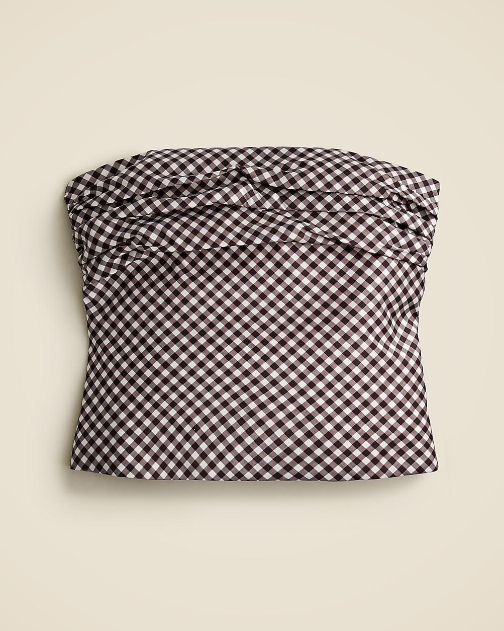 Collection ruched strapless top in stretch taffeta | J. Crew US