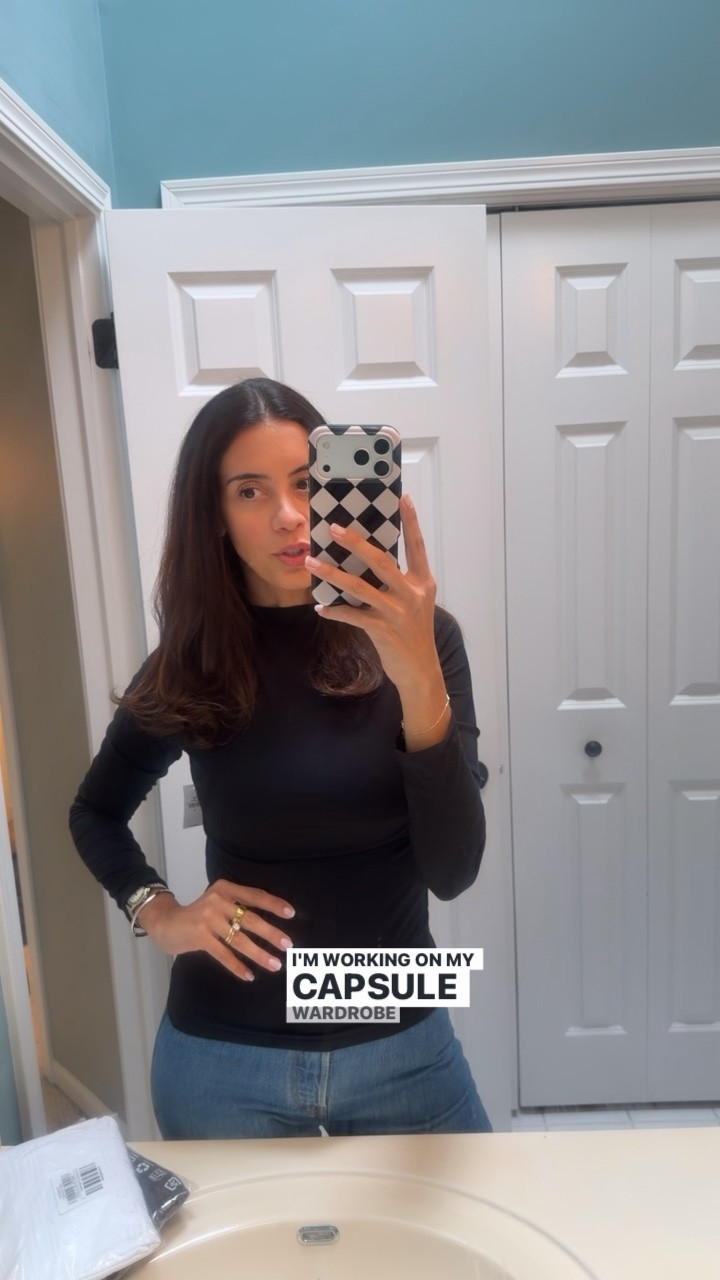 Great fall basic that I included in my fall capsule!
I’m wearing a size Small
It has a tight fit so I’d size up if you want a loser fit 
It’s 30% off now with code YOURS

#LTKootd #LTKSeasonal #LTKOver40