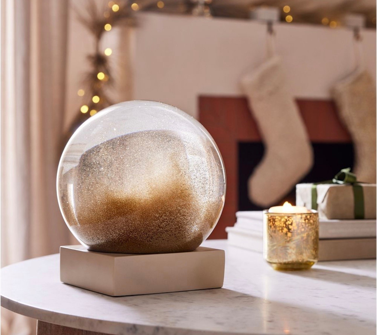 Decorator Snow Globe Christmas decor chic neutral decor for the home tabletop entryway coffee table whimsical elevated decor

#LTKHome #LTKHoliday