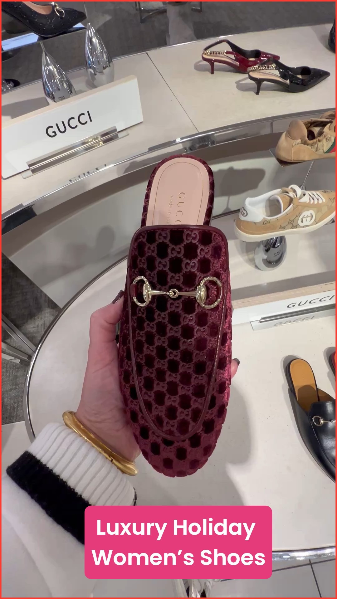 This Gucci mule is beautiful! It would look amazing with your Christmas and Holiday outfits.

It’s a total splurge and luxury purchase! This color is stunning!




#LTKWorkwear #LTKGiftGuide #LTKHoliday