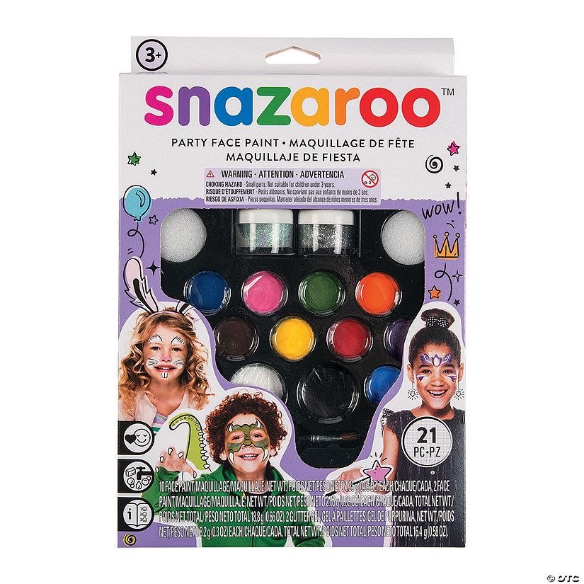 Snazaroo™ Ultimate Party Face Painting Supplies Kit - 21 Pc. | Oriental Trading Company